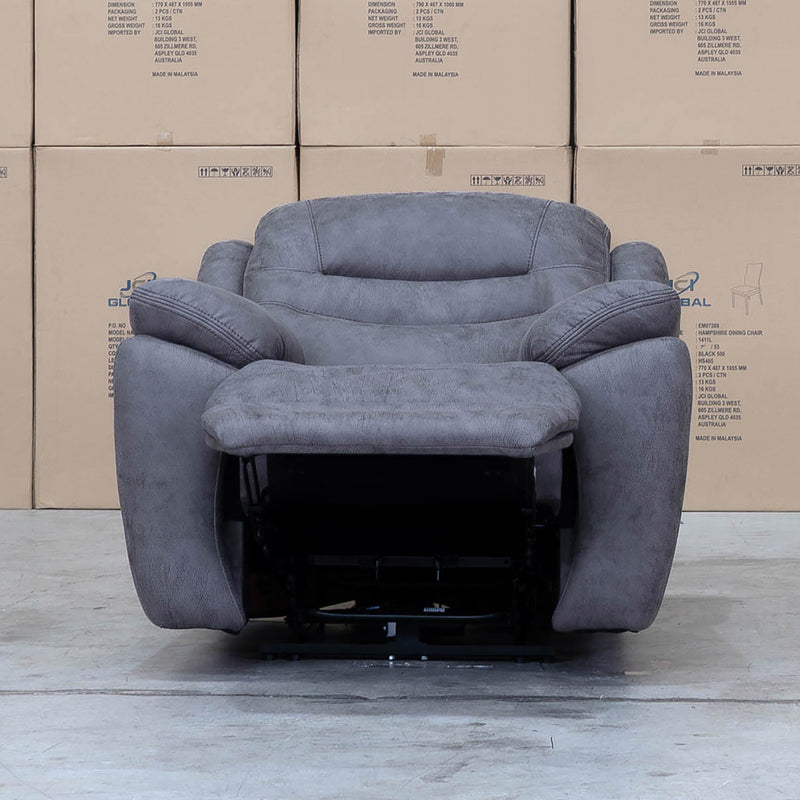 The Airlie Single Electric Recliner - Slate available to purchase from Warehouse Furniture Clearance at our next sale event.