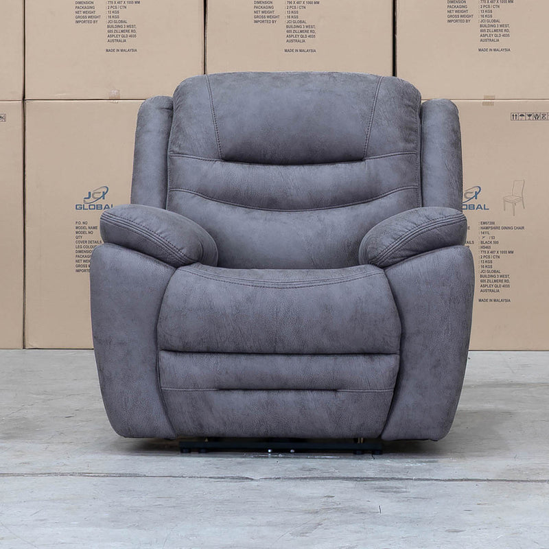 The Airlie Single Electric Recliner - Slate available to purchase from Warehouse Furniture Clearance at our next sale event.