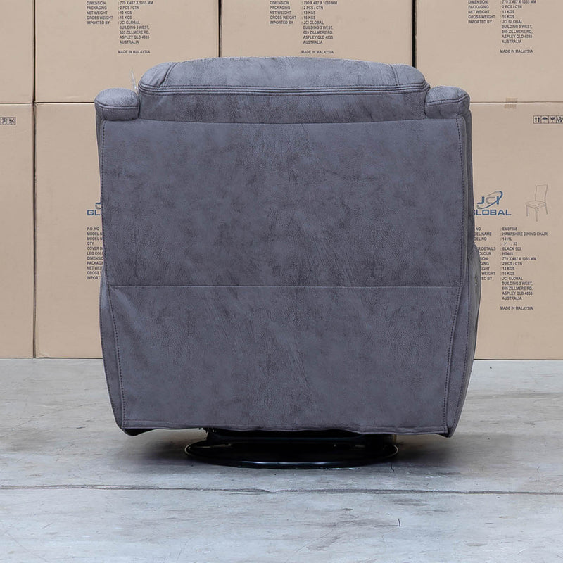 The Airlie Electric Swivel Glider Recliner - Slate available to purchase from Warehouse Furniture Clearance at our next sale event.