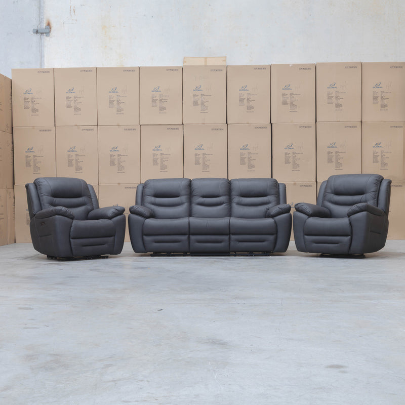 The Airlie Electric Swivel Glider Recliner - Charcoal available to purchase from Warehouse Furniture Clearance at our next sale event.