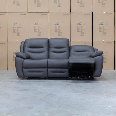 The Airlie Three Seat Electric Recliner Lounge - Charcoal available to purchase from Warehouse Furniture Clearance at our next sale event.