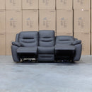 The Airlie Three Seat Electric Recliner Lounge - Charcoal available to purchase from Warehouse Furniture Clearance at our next sale event.