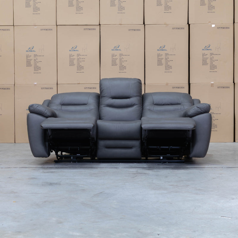 The Airlie Three Seat Electric Recliner Lounge - Charcoal available to purchase from Warehouse Furniture Clearance at our next sale event.