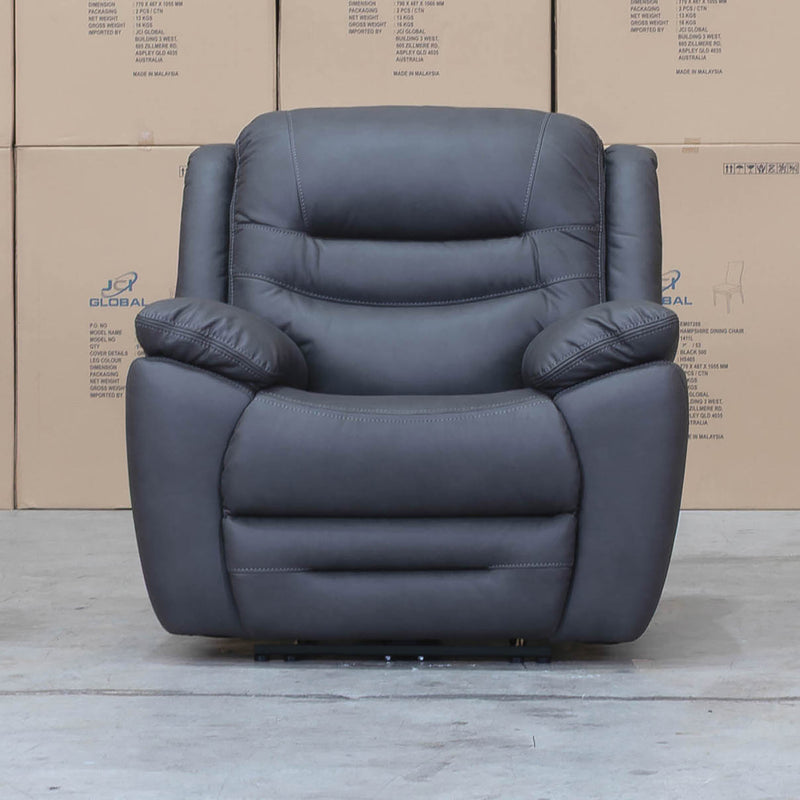 The Airlie Single Electric Recliner - Charcoal available to purchase from Warehouse Furniture Clearance at our next sale event.