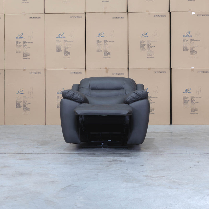 The Airlie Single Electric Recliner - Charcoal available to purchase from Warehouse Furniture Clearance at our next sale event.