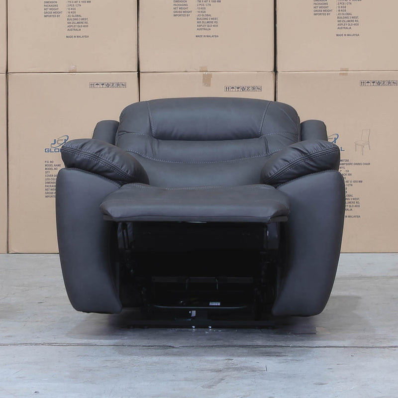 The Airlie Single Electric Recliner - Charcoal available to purchase from Warehouse Furniture Clearance at our next sale event.