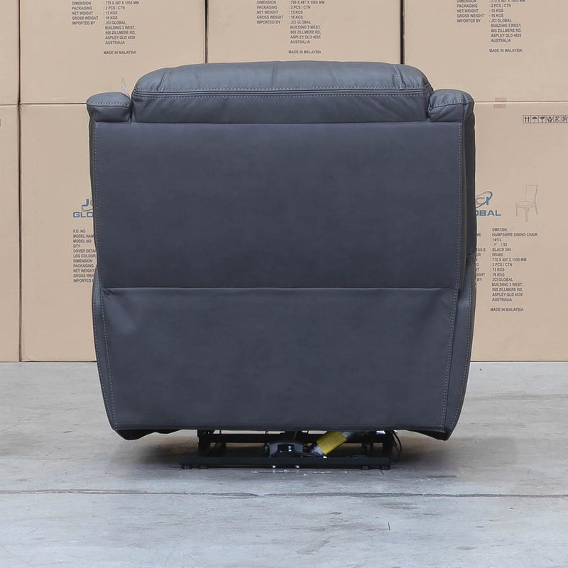 The Airlie Single Electric Recliner - Charcoal available to purchase from Warehouse Furniture Clearance at our next sale event.