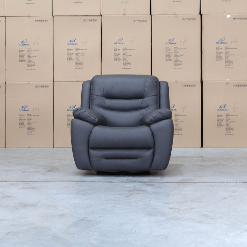 The Airlie Electric Swivel Glider Recliner - Charcoal available to purchase from Warehouse Furniture Clearance at our next sale event.