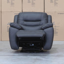 The Airlie Electric Swivel Glider Recliner - Charcoal available to purchase from Warehouse Furniture Clearance at our next sale event.