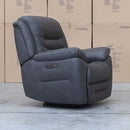 The Airlie Electric Swivel Glider Recliner - Charcoal available to purchase from Warehouse Furniture Clearance at our next sale event.