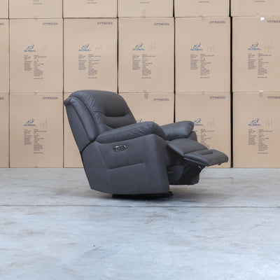 The Airlie Electric Swivel Glider Recliner - Charcoal available to purchase from Warehouse Furniture Clearance at our next sale event.