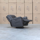 The Airlie Electric Swivel Glider Recliner - Charcoal available to purchase from Warehouse Furniture Clearance at our next sale event.