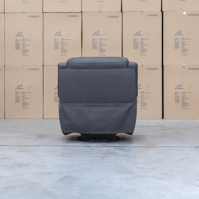 The Airlie Electric Swivel Glider Recliner - Charcoal available to purchase from Warehouse Furniture Clearance at our next sale event.