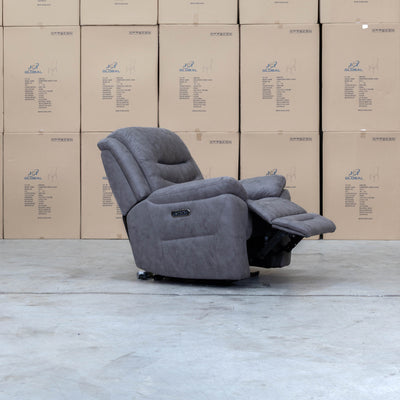 The Airlie Electric Swivel Glider Recliner - Slate available to purchase from Warehouse Furniture Clearance at our next sale event.