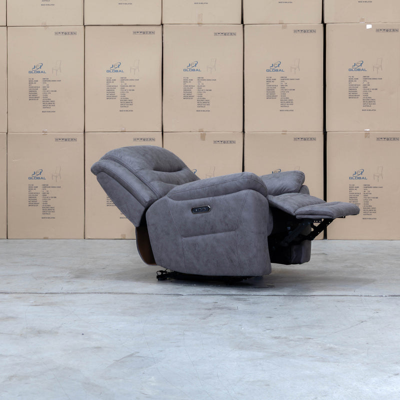 The Airlie Electric Swivel Glider Recliner - Slate available to purchase from Warehouse Furniture Clearance at our next sale event.