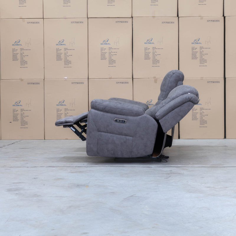 The Airlie Three Seat Electric Recliner Lounge - Slate available to purchase from Warehouse Furniture Clearance at our next sale event.