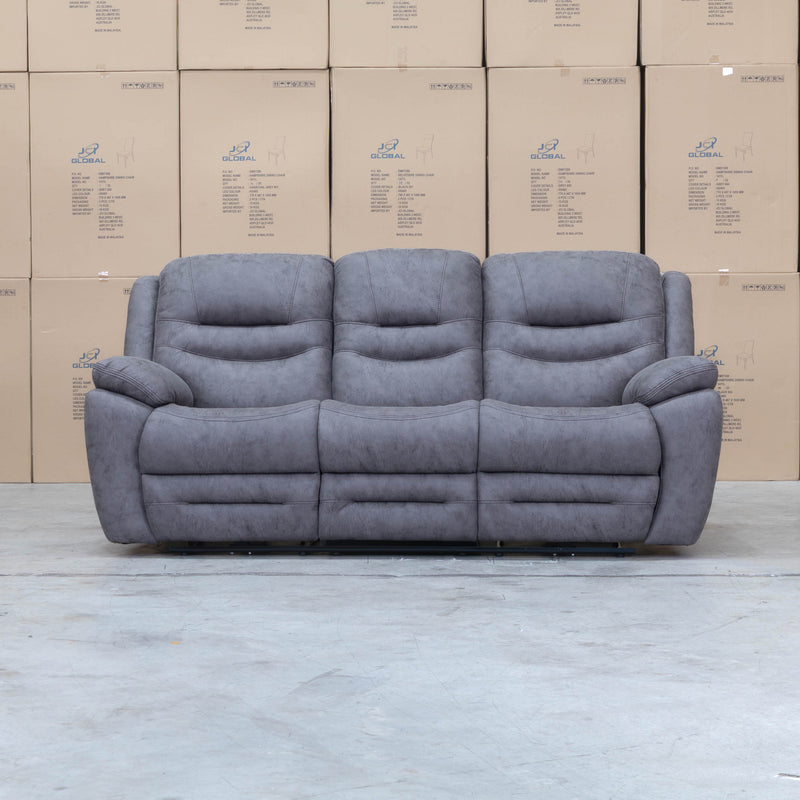 The Airlie Three Seat Electric Recliner Lounge - Slate available to purchase from Warehouse Furniture Clearance at our next sale event.