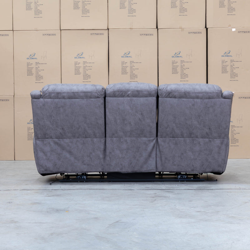 The Airlie Three Seat Electric Recliner Lounge - Slate available to purchase from Warehouse Furniture Clearance at our next sale event.