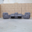 The Airlie Three Seat Electric Recliner Lounge - Slate available to purchase from Warehouse Furniture Clearance at our next sale event.