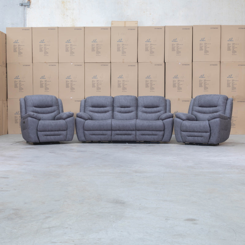 The Airlie Single Electric Recliner - Slate available to purchase from Warehouse Furniture Clearance at our next sale event.