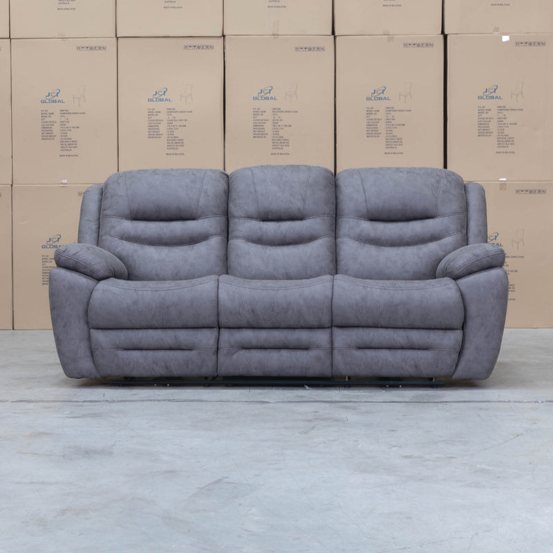 The Airlie Three Seat Electric Recliner Lounge - Slate available to purchase from Warehouse Furniture Clearance at our next sale event.