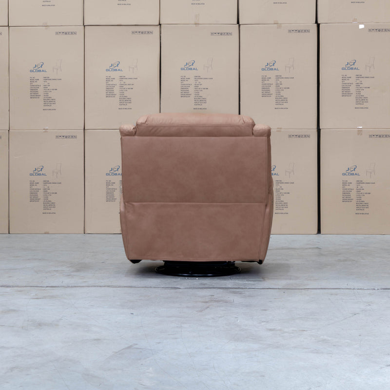 The Airlie Electric Swivel Glider Recliner - Tan available to purchase from Warehouse Furniture Clearance at our next sale event.