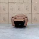The Airlie Electric Swivel Glider Recliner - Tan available to purchase from Warehouse Furniture Clearance at our next sale event.
