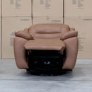The Airlie Electric Swivel Glider Recliner - Tan available to purchase from Warehouse Furniture Clearance at our next sale event.