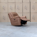 The Airlie Electric Swivel Glider Recliner - Tan available to purchase from Warehouse Furniture Clearance at our next sale event.