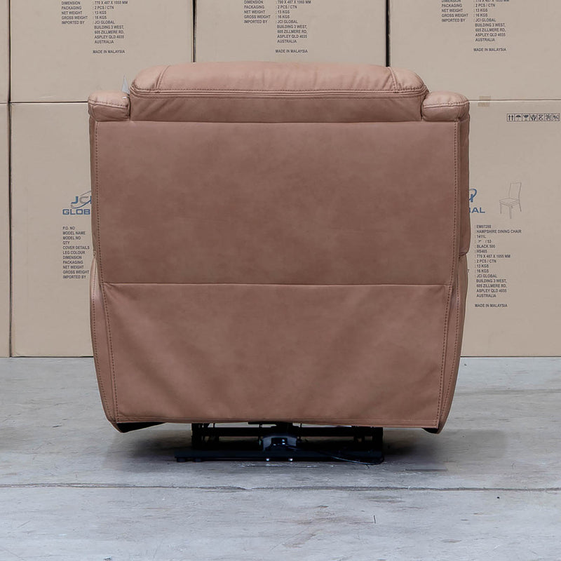 The Airlie Single Electric Recliner - Tan available to purchase from Warehouse Furniture Clearance at our next sale event.