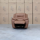 The Airlie Single Electric Recliner - Tan available to purchase from Warehouse Furniture Clearance at our next sale event.
