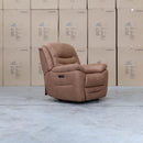 The Airlie Single Electric Recliner - Tan available to purchase from Warehouse Furniture Clearance at our next sale event.