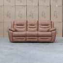 The Airlie Three Seat Electric Recliner Lounge - Tan available to purchase from Warehouse Furniture Clearance at our next sale event.
