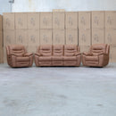 The Airlie Electric Swivel Glider Recliner - Tan available to purchase from Warehouse Furniture Clearance at our next sale event.