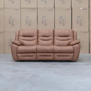 The Airlie Three Seat Electric Recliner Lounge - Tan available to purchase from Warehouse Furniture Clearance at our next sale event.