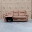 The Airlie Three Seat Electric Recliner Lounge - Tan available to purchase from Warehouse Furniture Clearance at our next sale event.