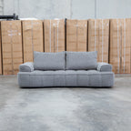 The Akiro 2.5 Seat Sofa with Adjustable Backs - Wild Dove available to purchase from Warehouse Furniture Clearance at our next sale event.