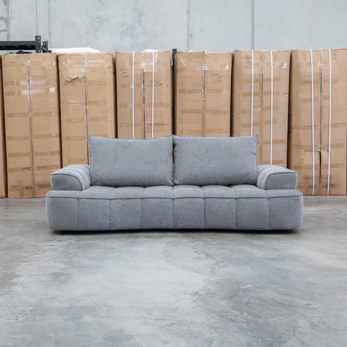 The Akiro 2.5 Seat Sofa with Adjustable Backs - Wild Dove available to purchase from Warehouse Furniture Clearance at our next sale event.