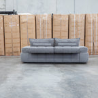 The Akiro 2.5 Seat Sofa with Adjustable Backs - Wild Dove available to purchase from Warehouse Furniture Clearance at our next sale event.