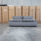 The Akiro 2.5 Seat Sofa with Adjustable Backs - Wild Dove available to purchase from Warehouse Furniture Clearance at our next sale event.