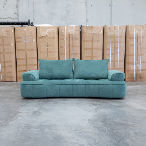 The Akiro 2.5 Seat Sofa with Adjustable Backs - Green available to purchase from Warehouse Furniture Clearance at our next sale event.