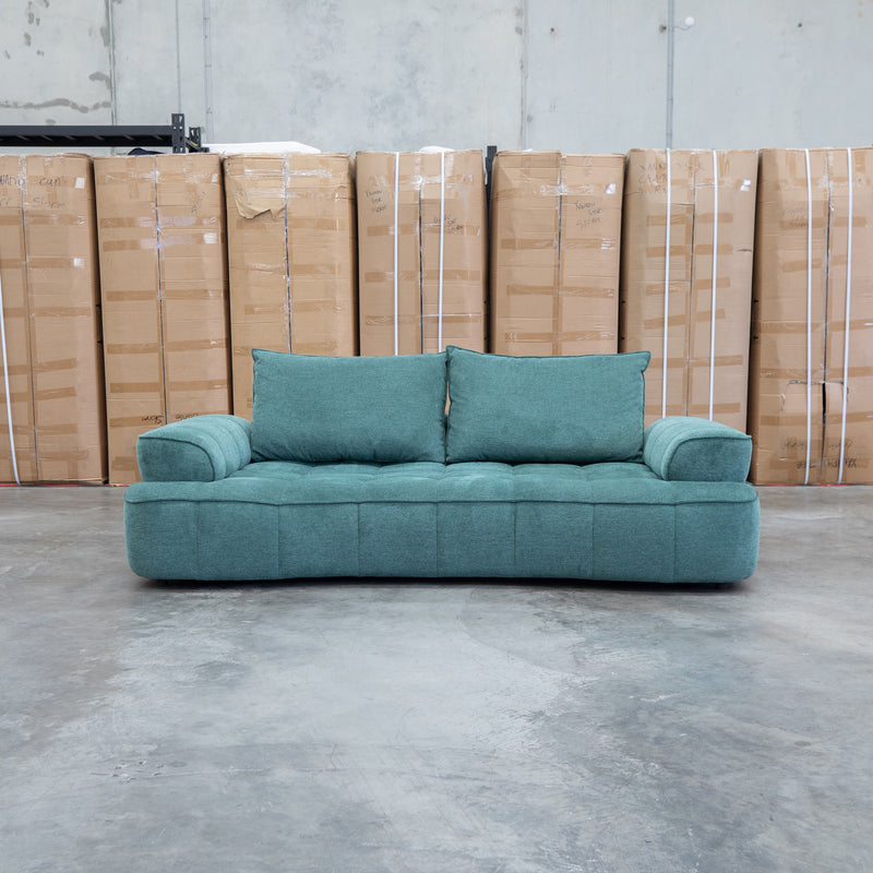 Akiro 2.5 Seat Sofa with Adjustable Backs  - Kelp Green