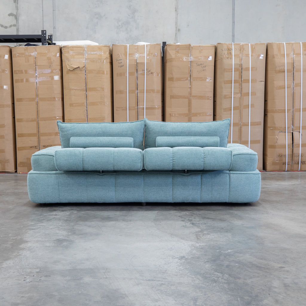 The Akiro 2.5 Seat Sofa with Adjustable Backs - Kelp Green available to purchase from Warehouse Furniture Clearance at our next sale event.