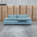 The Akiro 2.5 Seat Sofa with Adjustable Backs - Kelp Green available to purchase from Warehouse Furniture Clearance at our next sale event.