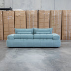 The Akiro 2.5 Seat Sofa with Adjustable Backs - Kelp Green available to purchase from Warehouse Furniture Clearance at our next sale event.
