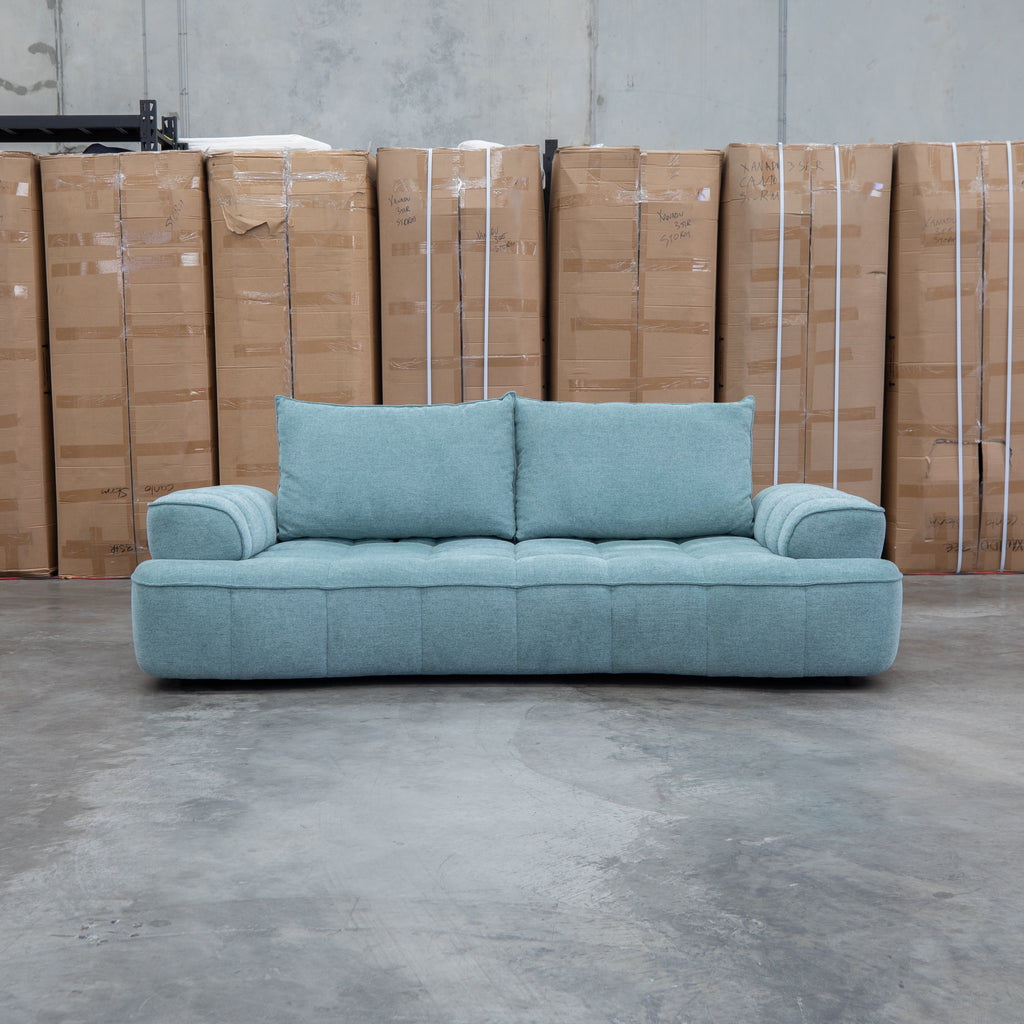The Akiro 2.5 Seat Sofa with Adjustable Backs - Kelp Green available to purchase from Warehouse Furniture Clearance at our next sale event.