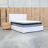 The Albany Queen Fabric Bed Extended Headboard - Beige