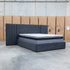 The Albany King Fabric Bed Extended Headboard - Charcoal