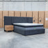 The Albany King Fabric Bed Extended Headboard - Charcoal