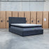 The Albany King Fabric Bed Extended Headboard - Charcoal